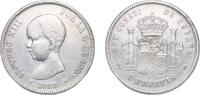 Spain 5 Pesetas Spain Kingdom 1889 *18-89 MPM 5 Pesetas - Alfonso XIII (1st portrait) Silver (.900) Madrid Mint (4681328) 24.79g XF KM 689 -