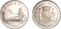 Spain 5 Pesetas Spain Provisional Government 1969 SNM Medal - 5 Pesetas Provisional Government 1869 * 18-69 with number ¨323¨ Silver (.915) Madr -