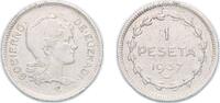 Spain 1 Peseta Basque Country, Autonomous Region of Second Republic 1937 1 Peseta (Euzkadi) Nickel (6000000) 4.16g XF KM 1 -