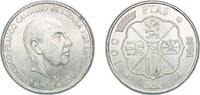 Spain 100 Pesetas Spain Nationalist Government 1966 *19-68 100 Pesetas - Francisco Franco Silver (.800) (24000000) 19.02g UNC KM 797 Cal 11 Schön -