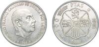 Spain 100 Pesetas Spain Nationalist Government 1966 *19-67 100 Pesetas - Francisco Franco Silver (.800) (15000000) 19.14g UNC KM 797 Cal 11 Schön -