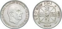 Spain 100 Pesetas Spain Nationalist Government 1966 *19-70 100 Pesetas - Francisco Franco Silver (.800) (995000) 19g AU KM 797 Cal 11 Schön 37 -