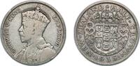 ½ Crown 1935 New Zealand New Zealand State 1935 ½ / Half Crown - George V Silver (.500) (612000) 13.87g VF  KM 5 VF