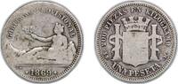 Spain 1 Peseta Spain Provisional Government 1869 SN-M 1 Peseta - Provisional Government (ESPAÑA) Silver (.835) Madrid Mint (367000) 4.7g VF KM -