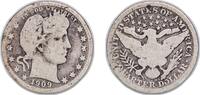United States ¼ Dollar United States Federal republic 1909 D ¼ Dollar Barber Quarter Silver (.900) (.100 copper) Denver Mint (5114000) 5.74g VF KM 1 -