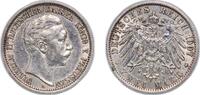 Germany 2 Mark Germany Kingdom of Prussia German states 1907 A 2 Mark - Wilhelm II Silver (.900) (Ag 900, Cu 100) (8085264) 11.12g XF KM 522 J -