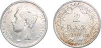 Belgium 2 Francs Belgium Kingdom 1911 2 Francs - Albert I (Dutch text) Silver (.835) (16.5% copper) (1775000) 9.95g XF KM 75 LA BFM-118 Schön 30 -