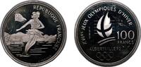 France 100 Francs France Fifth Republic 1989 100 Francs (Ice Skating) Silver (.900) Paris Mint (170867) 22.26g PF KM 972 -