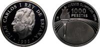 Spain 1000 Pesetas Spain Kingdom 1995 M 1000 Pesetas - Juan Carlos I (Atlanta '96) Silver (.925) Madrid Mint (67743) 13.56g PF KM 952 -