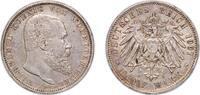 Germany 5 Mark Germany Kingdom of Württemberg Second Empire 1907 F 5 Mark - Wilhelm II Silver (.900) Stuttgart Mint (436321) 27.67g AU KM 632 -
