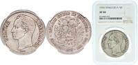 Venezuela 5 Bolivars Venezuela United States 1926 5 Bolívares Silver (.900) (Copper .100) Paris Mint (800000) 25g NGC XF 40 Y 24.1 Y 24.2 NCV mv5bs- -