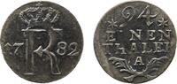 Germany 1⁄24 Thaler Germany Kingdom of Prussia 1782 A 1⁄24 Thaler - Frederick II Billon (.312 silver) Berlin Mint (6041462) 1.79g XF KM 296 Schön D -