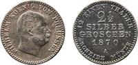 Germany 2½ Silbergroschen Germany Kingdom of Prussia 1870 A 2½ Silbergroschen - William I Billon (.375 silver) Berlin Mint (2098828) 3g VF AKS 102 Olding -