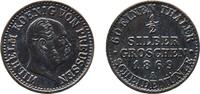 Germany ½ Silbergroschen Germany Kingdom of Prussia 1869 A ½ Silbergroschen - William I Billon (.222 silver) Berlin Mint 1.06g XF AKS 104 Olding FR 416, -
