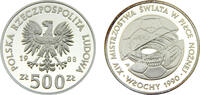 Poland 500 Złotych Poland People's Republic 1988 500 Złotych FIFA World Cup -