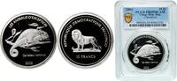 Democratic Republic of the Congo 10 Francs Democratic Republic of the Congo Republic 2003 10 Francs (Chameleon) Silver (.925) (5000) 25g PCGS PR 69 Top Pop KM 99.1 -