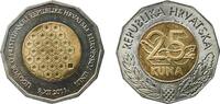 Croatia 25 Kuna Croatia Republic 2011 25 Kuna (Accession Treaty to the European Union) Bimetallic: copper-aluminium-nickel centre in copper-nick -