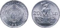 20 Lei 1951 Romania Romania People s Republic 1951 20 Lei Aluminium 2.1g UNC  KM 80 Schön 95 unz