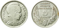 France 5 Francs France Third Republic 1933 5 Francs - Third Républic (Bazor) Nickel Paris Mint 6.1g AU Franc 2014 335 Gad 1789 753 KM 887 Schön -