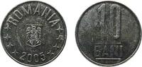 Romania 10 Bani Romania Republic 2005 10 Bani (Eagle without crown) Nickel plated steel Bucharest Mint 4.04g UNC KM 191 Schön 207 -
