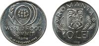 Romania 10 Lei Romania Republic 1996 10 Lei (World Food Summit FAO) Nickel plated steel Bucharest Mint (50000) 4.61g UNC KM 126 Schön 149 -