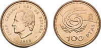 Spain 100 Pesetas Spain Kingdom 1999 M 100 Pesetas - Juan Carlos I (Year of Older Persons) Aluminium bronze (88.4% copper, 5% nickel, 5% aluminium -