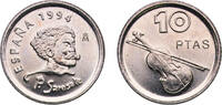 Spain 10 Pesetas Spain Kingdom 1994 M 10 Pesetas (Pablo de Sarasate) Copper-nickel (75% copper, 25% nickel) Royal Mint of Spain (3050000) 4g UNC -