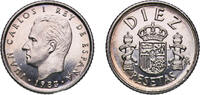 Spain 10 Pesetas Spain Kingdom 1983 M 10 Pesetas - Juan Carlos I (Type 1 denomination) Copper-nickel (75% copper, 25% nickel) Royal Mint of Spain -