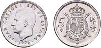 Spain 5 Pesetas Spain Kingdom 1975 *77 5 Pesetas - Juan Carlos I Copper-nickel (75% copper, 25% nickel) Royal Mint of Spain (154982000) 5.75g UN -