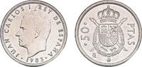 Spain 50 Pesetas Spain Kingdom 1983 M 50 Pesetas - Juan Carlos I (With mintmark) Copper-nickel (75% copper, 25% nickel) Royal Mint of Spain (9300 -