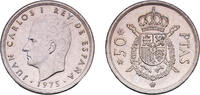 Spain 50 Pesetas Spain Kingdom 1975 *19-78 50 Pesetas - Juan Carlos I Copper-nickel (75% copper, 25% nickel) Royal Mint of Spain (17555000) 12.5g -