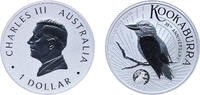 Australia 1 Dollar Australia Australian external territory 2025 1 Dollar Charles III 35Th Anniversary Kookaburra Silver (.9999) 31.1g UNC -