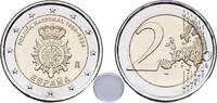 Spain 2 Euros Spain Kingdom 2024 M 2 Euros (National Police) With a Plastic Capsule Bimetallic: nickel brass clad nickel centre in copper-nick -