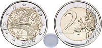 France 2 Euros France Fifth Republic 2024 2 Euros (JO 2024 Paris) With a Plastic Capsule Bimetallic: nickel centre in copper-nickel ring Paris -