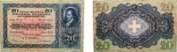 Switzerland 20 Francs Switzerland Federal State 1947 20 Francs (3rd series) Paper XF P 39 TBB 324 Richt/Kunz CH29 -