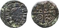 Spain 1 Denier Spain Principality of Catalonia Spanish states 1615 Denier - Philip III Copper Barcelona Mint 0.68g VF KM 14 -