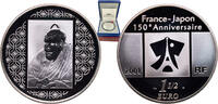 France 1½ Euros France Fifth Republic 2008 1½ Euro (Ichikawa Ebizo IV) Silver (.900) Paris Mint (4735) 22.2g PF KM 1549 Gad Euro C329 -