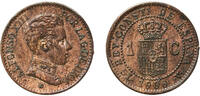 Spain 1 Centimo Spain Kingdom 1906 SLV 1 Centimo - Alfonso XIII (4th portrait) Bronze (95% copper, 4% tin, 1% zinc) Royal Mint of Spain (7500000 -
