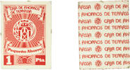 Spain 1 Peseta Spain ND 1 Peseta - PEQUEÑO AHORRO ( Caja de Ahorros de Terrassa) Cardboard 0.26g XF -
