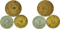 Spain Spain Second Republic 1935 Coinage Set - Cooperativa Popular Els Amics (3 coins) AU -