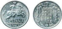 Spain 10 Centimos Spain Nationalist Government 1941 10 Centimos - Iberian rider Aluminium (97.5% aluminium, 2.5% copper) Royal Mint of Spain 1.88g -