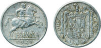 Spain 10 Centimos Spain Nationalist Government 1941 10 Centimos - Iberian rider Aluminium (97.5% aluminium, 2.5% copper) Royal Mint of Spain 1.82g -