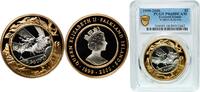 United Kingdom 2 Pounds Falkland Islands 1999 2 Pounds - Elizabeth II (Wildlife of the Falkland Islands) Bimetallic: silver (.925) centre in gold plated -