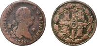 Spain 4 Maravedis Spain Kingdom 1796 4 Maravedis - Carlos IV Copper Real ingenio de Segovia Mint 5.1g F KM 427 Cal 1500 -