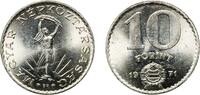 Hungary 10 Forint Hungary People's Republic 1971 BP. 10 Forint Nickel Hungarian mint, Budapest (24998000) 8.93g UNC KM 595 ÉH 1581 H 2314 Adamo F -