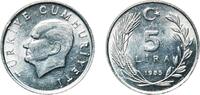Turkey 5 Lira Turkey Republic 1985 5 Lira Aluminium (Etial 30) Turkish State Mint (9405000) 1.69g UNC KM 963 Schön 482 -