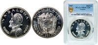Panama 1 Balboa Panama Republic 1966 1 Balboa Silver (.900) (Copper .100) Royal Mint (Tower Hill) (40000) 26.73g PCGS PR 64 KM 27 -