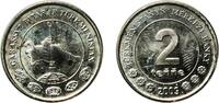 Turkmenistan 2 Tenge Turkmenistan 2009 2 Teňňe Nickel plated steel Royal Mint 2.96g UNC KM 96 Schön 92 -