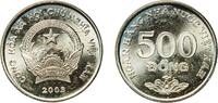 Vietnam 500 Đồng Vietnam Socialist Republic 2003 500 Đồng Nickel plated steel Mint of Finland (395000000) 4.48g UNC KM 74 Schön 143 -