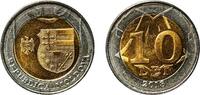 Moldova 10 Lei Moldova Republic 2018 10 Lei (National currency) Bimetallic: brass plated steel centre in nickel plated steel ring (250000) 7.47 -